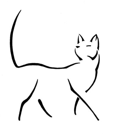 Контур кошки