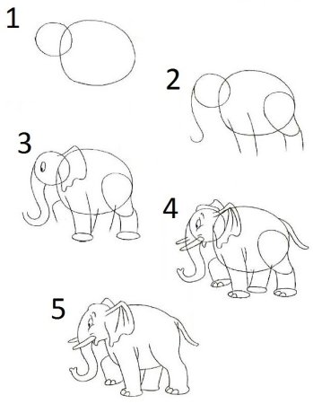 Поэтапное рисование для дошкольников