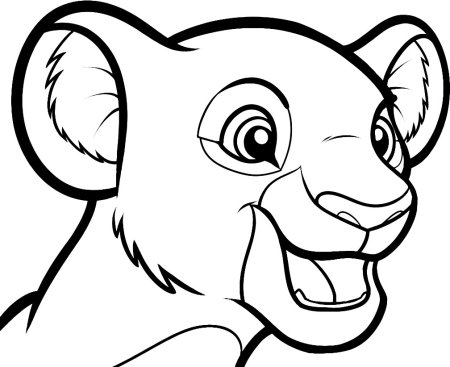 Раскраска Король Лев Нала