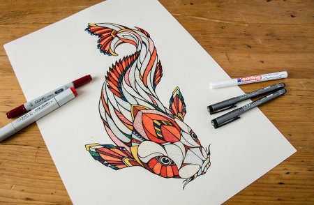 Рисунки для срисовки фломастерами