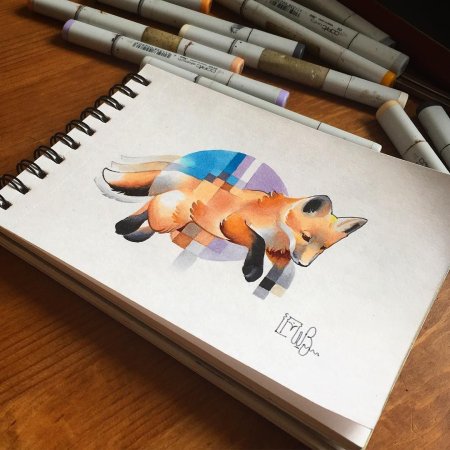 Рисование Копик маркерами