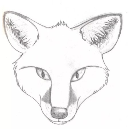Лисичка рисунок