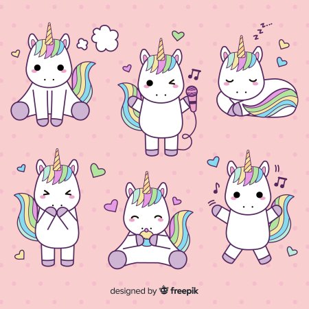 Маленькие рисуночки единорогов