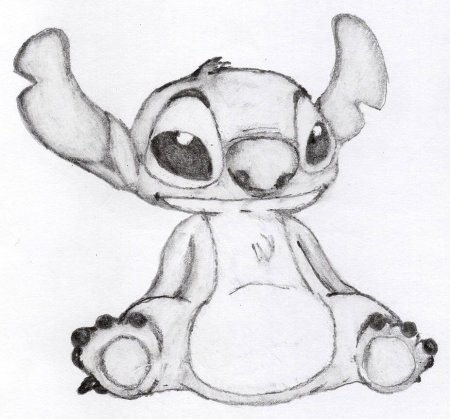 Стич для срисовки карандашом легкие