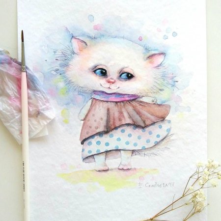 Акварельные зверюшки Евгения соловьёва