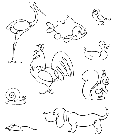 Рисунок одной линией