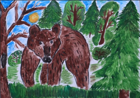 Тайга рисунок