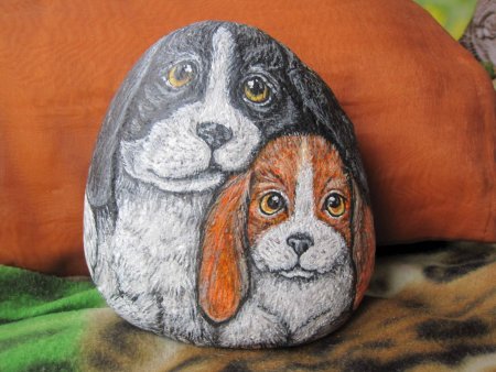 Рисование на камнях