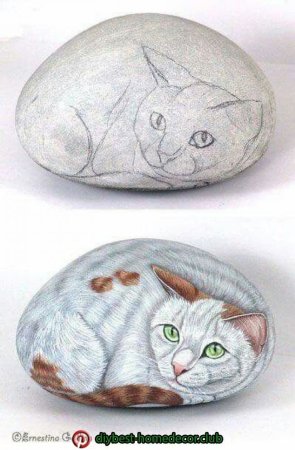 Разрисованные камни Эрнестины Галины