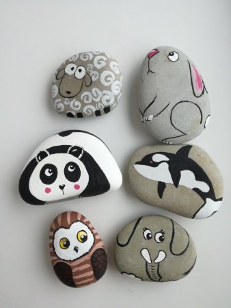 Рисование на камнях