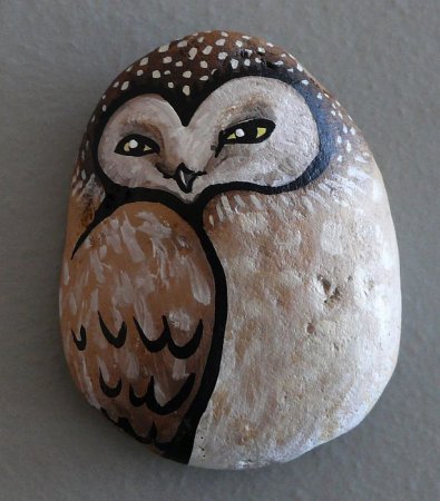 Роспись на камнях животные