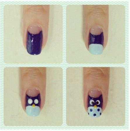 Прикольные рисунки на ногтях пошагово