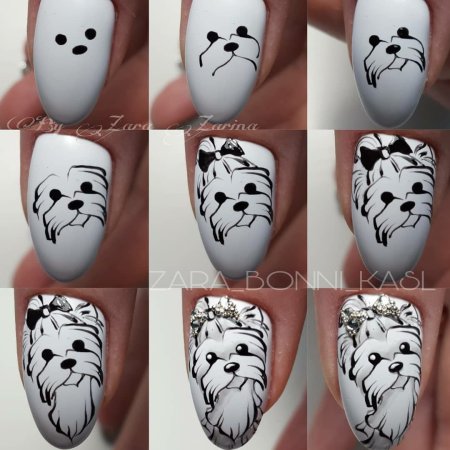 Пошаговый дизайн ногтей животных