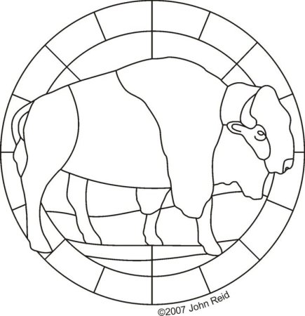 Трафареты для витража животные