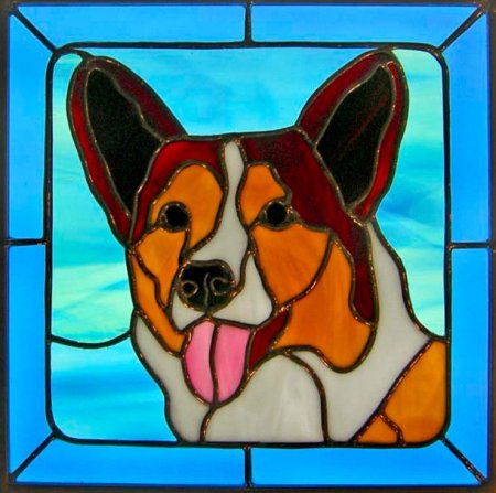 Витраж с животными