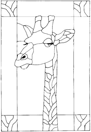 Витраж животные эскизы