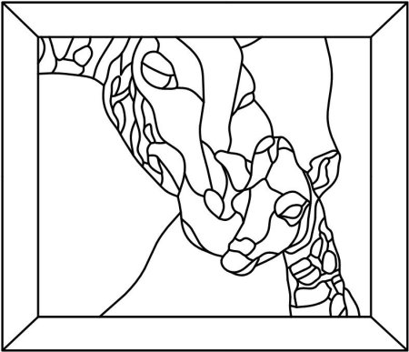 Макет рисунка для витража