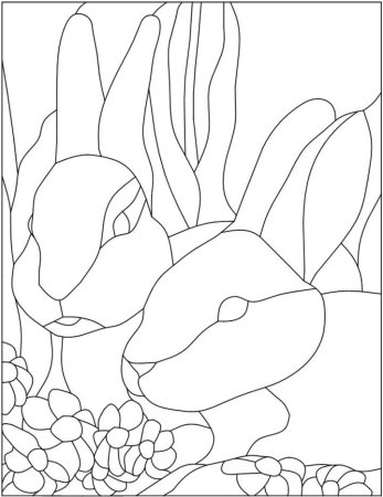 Трафареты для витражных картин