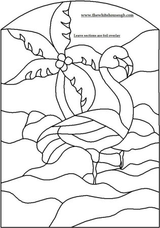 Трафарет для витража для детей