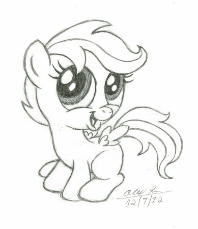 Лошадки для срисовки