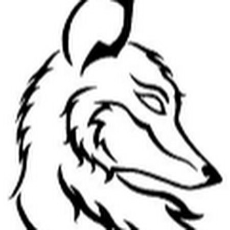 Рисунок волка для срисовки