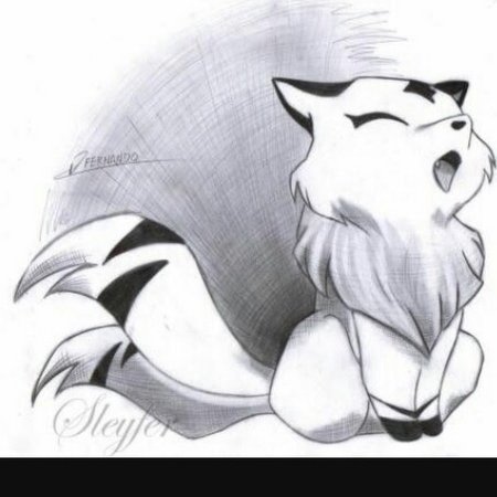 Аниме звери карандашом