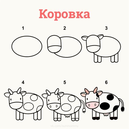 Рисунки животных для срисовки лёгкие