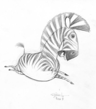Рисунок зайца для срисовки