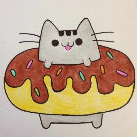 Рисунки для срисовки котики