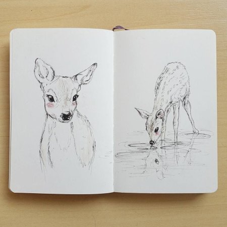 Легкие рисунки для скетчбука