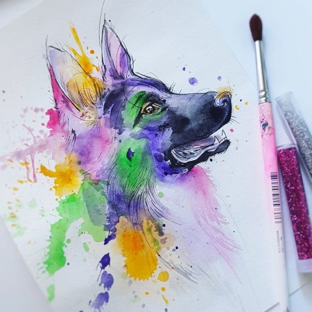 Рисунки акварелью для срисовки