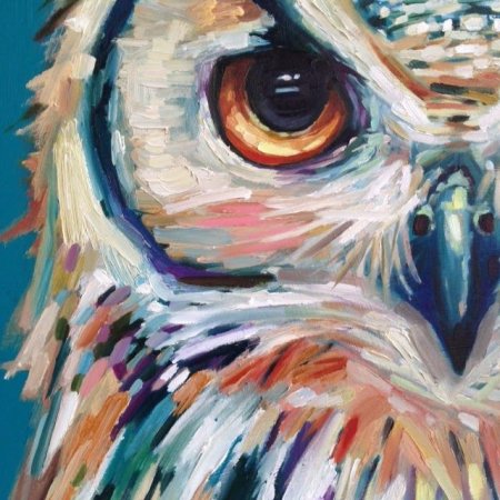 Попугай корелла пастелью