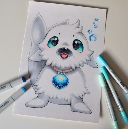 Рисунки Копик маркерами Lighane звери
