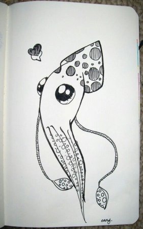 Срисовки для скетчбука животные