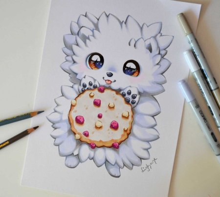 Рисунки акварельными маркерами