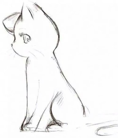 Рисунки для срисовки аниме животные