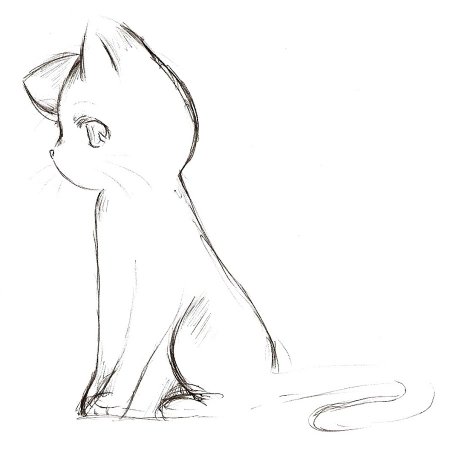 Рисунки для срисовки аниме легкие животные