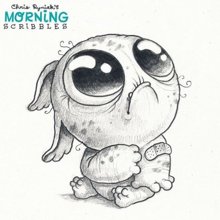 Милые монстрики рисунки карандашом