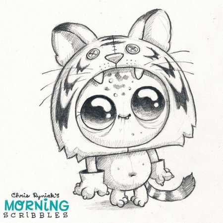 Рисуночки маленькие монстрики