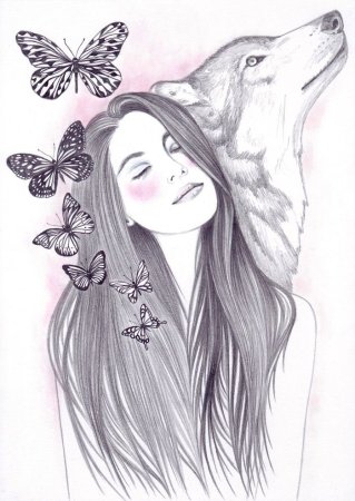 Картины с животными карандашом