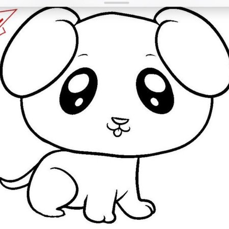 Рисунок собаки для срисовки