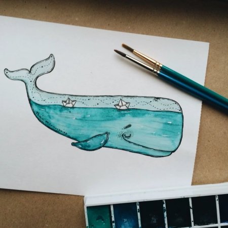 Животные маркерами для скетчинга