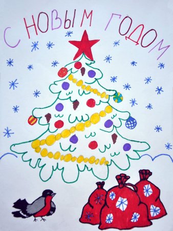 Способы рисования елки для детей