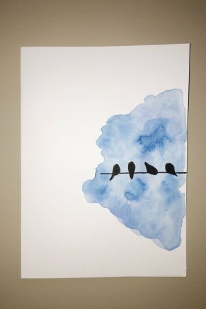 Рисунки акварелью простые