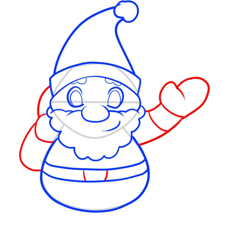 Рисование Деда Мороза