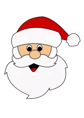 Голова Деда Мороза