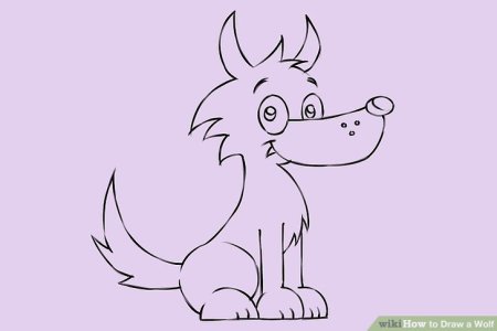 Волк рисунок для детей