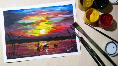 Закат карандашом