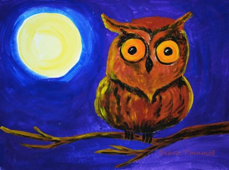 Рисунки гуашью легкие