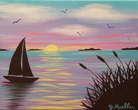 Цветы гуашью легко